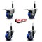 Service Caster 3'' Blue Poly Swivel 3/4'' Expanding Stem Caster Set 2 Total Lock Brakes, 4PK SCC-EXTTL20S314-PPUB-BLUE-2-S-2-34 - alternate 2